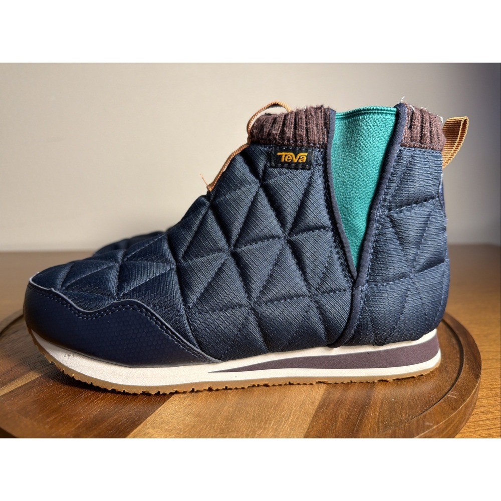 Teva Ember Mid Quilted Slippers Winter Hiking Boots Blue 1106209 Womens 6